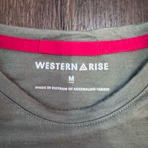 Western Rise Olive Short Sleeve Men's Tee